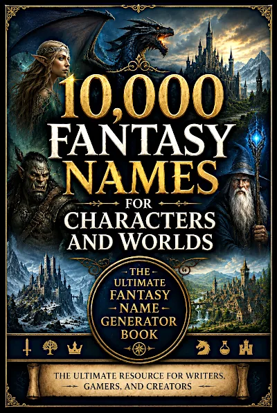 10,000 Fantasy Names for Characters and Worlds: The Ultimate Fantasy Name Generator Book
